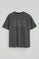 T-shirt Tarak cinzenta escura com logo Polo Club