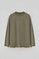 Legergroen T-shirt Caliope met geborduurd Polo Club-detail
