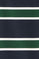 T-shirt Carter às riscas azul marinho e verde garrafa com emblema personalizado Polo Club
