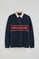 Polo Daviero azul marinho com bordado Polo Club