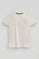 T-shirt cor crua com logo Rigby Go Gold