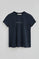 T-shirt azul marinho de manga curta com brilhantes Polo Club