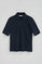 Polo azul escuro de meia manga com bordado Polo Club
