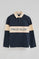 Polo Lis azul marinho com bordado Polo Club
