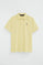 Polo amarillo claro de manga corta con logo bordado Rigby Go