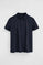 Polo azul marino de corte slim con bordado Rigby Go