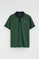 Polo verde botella con detalles a contraste y bordado Rigby Go