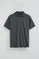 Polo gris piedra de corte regular en tejido de camiseta con bordado Rigby Go