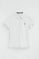Polo blanco de manga corta con corte slim y bordado Rigby Go