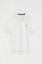 Witte polo met regular fit en geborduurd Rigby Go-logo