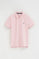 Polo rose pâle à coupe regular avec broderie Rigby Go
