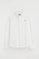Polo blanco con abotonadura completa y bordado Rigby Go