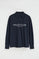 Polo azul marino de manga larga con logo Established 2012 Polo Club