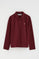 Polo granate de manga larga y corte regular con bordado Rigby Go