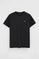 Camiseta negra de manga corta y bordado Rigby Go