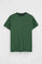 Camiseta verde botella de manga corta y bordado Rigby Go