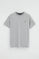 Camiseta gris vigoré de manga corta y bordado Rigby Go