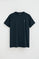 Camiseta azul marino de manga corta con logo engomado Rigby Go