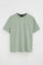 Bleekgroen T-shirt met korte mouwen, loose fit en Rigby Go-logo