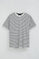 Camiseta de rayas color crudo y azul marino de corte holgado con logo Rigby Go