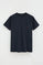 Camiseta azul marino con bolsillo y logo Rigby Go