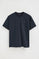 Camiseta azul marino de corte holgado con parche Polo Club