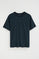 Camiseta azul marino de corte relajado con logo engomado Polo Club