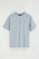 Camiseta azul claro de corte relajado con logo engomado Polo Club
