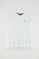 Camiseta blanca de manga larga y corte recto con bordado Rigby Go