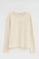 T-shirt crème à manches longues avec strass Polo Club