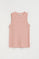 Canotta rosa pallido a coste con logo Polo Club