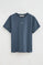 Camiseta azul denim de manga corta y corte regular con bordado Polo Club