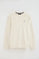 Sweatshirt ecru im Relaxed Fit mit Rigby Go Stickerei