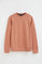 Sweatshirt lachsrosa im Relaxed Fit mit Rigby Go Stickerei