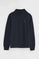 Sudadera azul marino de cuello alto con cremallera y bordado Rigby Go