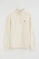 Sudadera color crudo de cuello alto con cremallera y bordado Rigby Go