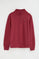 Sudadera rojo quemado de cuello alto con cremallera y bordado Rigby Go