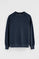 Sweatshirt marineblau mit Rundhalsausschnitt und Rigby Go Stickerei