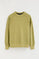 Sweatshirt blattgrün mit Rundhalsausschnitt und Rigby Go Stickerei