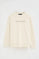 Sudadera color crudo de corte relajado con bordado Established 2012 Polo Club