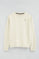 Sweatshirt ecru im Regular Fit mit Rigby Go Stickerei