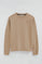 Sweat marron clair à coupe regular avec broderie Rigby go