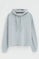 Sudadera azul claro con capucha, de corte recto y bordado Rigby Go
