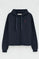 Sweat à capuche bleu marine avec coupe droite et broderie Rigby go