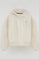 Sweatshirt cor crua com capuz, fecho de correr e bordado Rigby Go