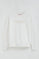 White boxy-fit sweatshirt with Established 2012 Polo Club embroidery