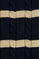 Zopfpullover marineblau gestreift mit Rigby Go Logo