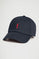 Casquette à six panneaux bleu marine avec logo Rigby go