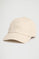 Gorra beige de seis paneles con logo Polo Club