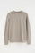 Sweat couleur taupe à coupe ample avec col ras du cou et broderie Rigby go